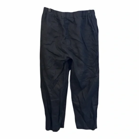 Quince Tapered Linen Pull On Pants Lagenlook Coastal Quiet Luxury Size Small WA1 - Picture 2 of 5